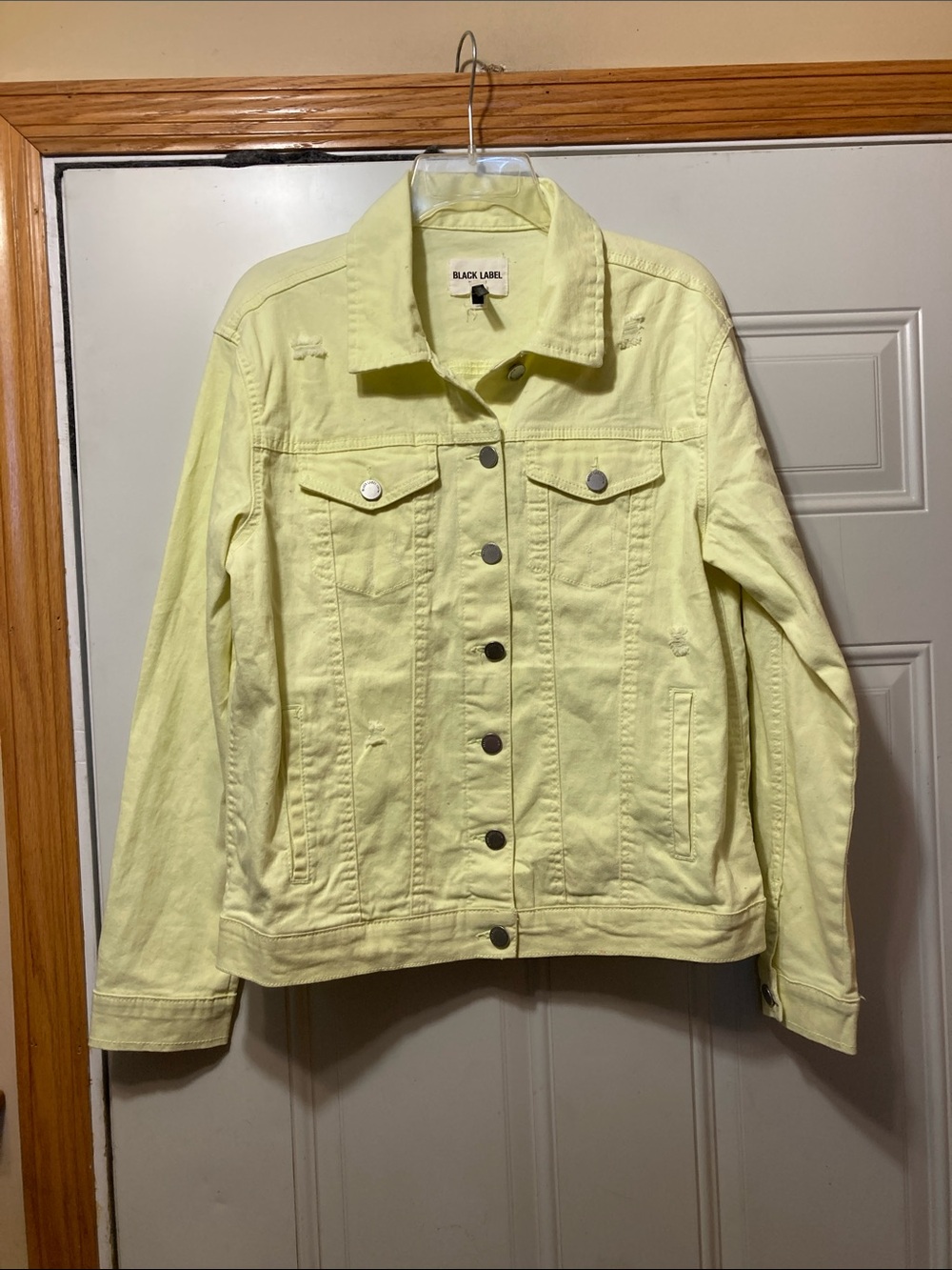 Black‎ Label Pale Yellow Women’s Denim Jacket S